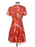 Taylor Paisley Orange Casual Dress Size 4 - photo 2