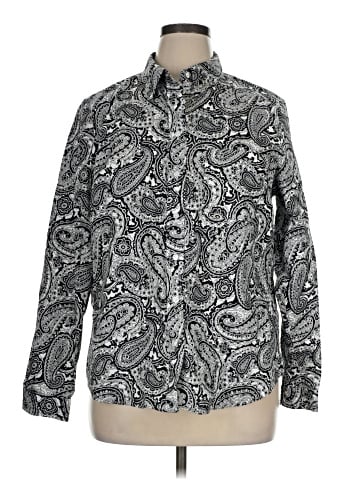 Jones New York Long Sleeve Button-Down Shirt (view 1)