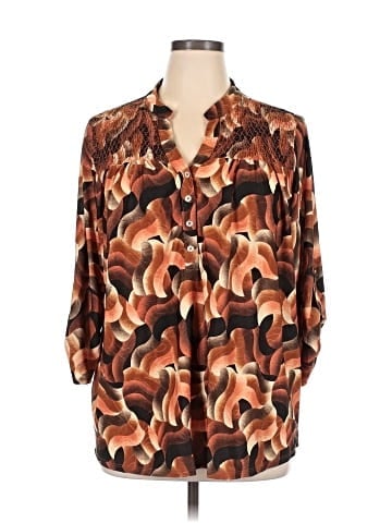 NY Collection 3/4 Sleeve Blouse (view 1)
