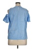 Liberty Love 100% Polyester Blue Short Sleeve Blouse Size XL - photo 2