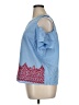 Liberty Love 100% Polyester Blue Short Sleeve Blouse Size XL - photo 5