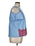 Liberty Love 100% Polyester Blue Short Sleeve Blouse Size XL - photo 4