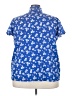 Lane Bryant 100% Polyester Blue Short Sleeve Polo Size 22 - photo 2