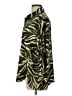 Zara 100% Polyester Animal Print Green Long Sleeve Blouse Size L - photo 5