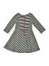 Fabkids Stripes Black Dress Size 4 - photo 2