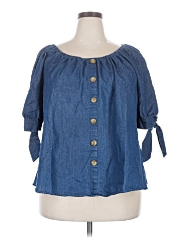 Unique Spectrum 3/4 Sleeve Blouse (view 1)