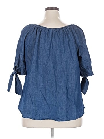 Unique Spectrum 3/4 Sleeve Blouse (view 2)