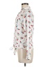 Love Notes Print White Ivory Long Sleeve Blouse Size M - photo 5