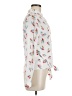 Love Notes Print White Ivory Long Sleeve Blouse Size M - photo 4