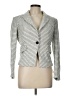 Veronica Beard Chevron-herringbone Gray Silver Blazer Size 10 - photo 1