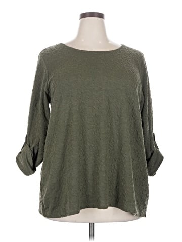Rose + Olive 3/4 Sleeve Top (view 1)
