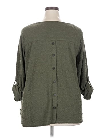 Rose + Olive 3/4 Sleeve Top (view 2)