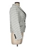 Veronica Beard Chevron-herringbone Gray Silver Blazer Size 10 - photo 4