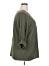 Rose + Olive Green 3/4 Sleeve Top Size 2X - photo 4