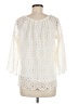 Cato 100% Polyester Ivory 3/4 Sleeve Blouse Size S - photo 2
