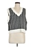 Subdued Houndstooth White Sweater Vest One size - photo 1