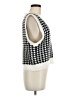 Subdued Houndstooth White Sweater Vest One size - photo 4