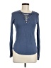 Mudd Blue Long Sleeve Top Size S - photo 1