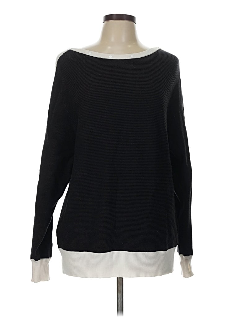Pre-owned Blanc Noir Pullover Sweater In Black