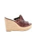 Nine West Burgundy Wedges Size 7 - photo 1