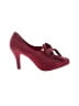 Melissa Burgundy Heels Size 7 - photo 1