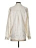 L'Agence Metallic Ivory Long Sleeve Blouse Size S - photo 2