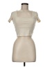 Talula Ivory Short Sleeve Turtleneck Size M - photo 1