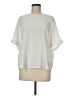 Uniqlo 100% Polyester Ivory Short Sleeve Blouse Size M - photo 1