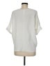 Uniqlo 100% Polyester Ivory Short Sleeve Blouse Size M - photo 2
