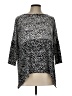 Kasper Animal Print Silver 3/4 Sleeve Blouse Size L (petite) - photo 1