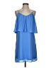 Naked Zebra Solid Blue Cocktail Dress Size S - photo 1