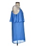 Naked Zebra Solid Blue Cocktail Dress Size S - photo 4