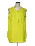 New Directions 100% Polyester Green Sleeveless Blouse Size L - photo 1