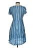 Le Lis 100% Rayon Stripes Blue Casual Dress Size S - photo 2