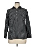 Talbots Polka Dots Black Long Sleeve Button-Down Shirt Size 16 Petite - photo 1