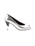 Charles Jourdan Metallic Silver Heels Size 5 1/2 - photo 1