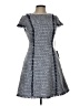 Eliza J Tweed Blue Casual Dress Size 10 (petite) - photo 1