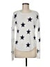 Rails 100% Linen Stars White Pullover Sweater Size M - photo 1
