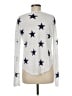 Rails 100% Linen Stars White Pullover Sweater Size M - photo 2