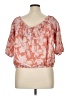 Torrid Pink Short Sleeve Blouse Size 1X Plus (1) - photo 2