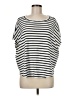 Dylan Stripes Ivory 3/4 Sleeve T-Shirt Size M - photo 1