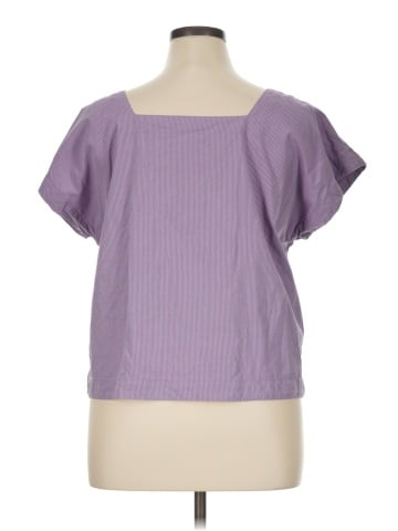 Madewell Square-Neck Top in Pinstripe (view 2)