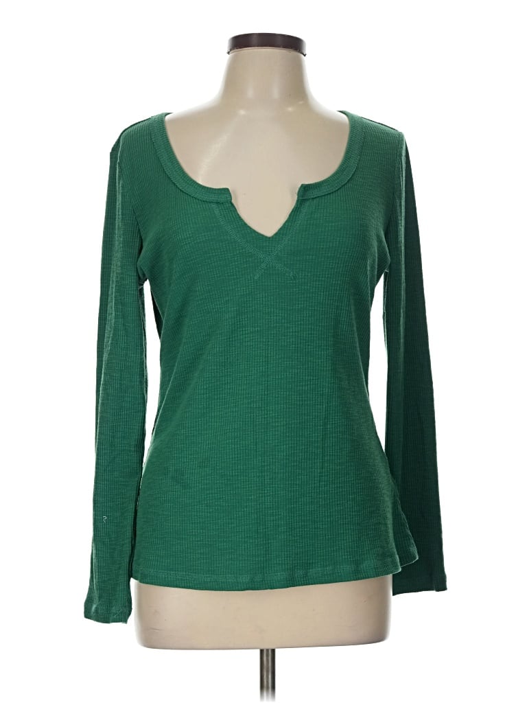 Pre-owned Assorted Brands Long Sleeve T-shirt In Green