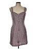 Mi ami Houndstooth Gray Casual Dress Size L - photo 1