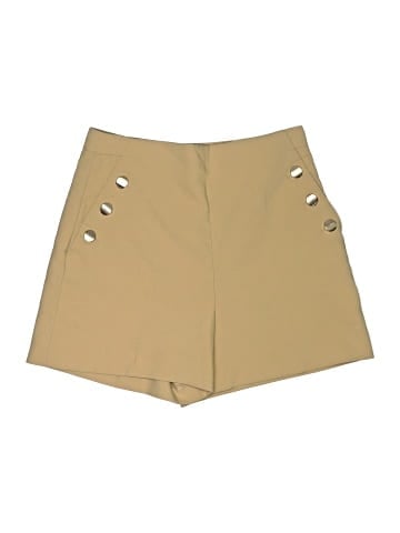 Zara Khaki Shorts (view 1)