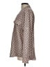 Calvin Klein 100% Polyester Print Brown Long Sleeve Blouse Size L - photo 5