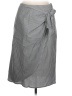 Chaps Stripes Gray Casual Skirt Size 10 - photo 1