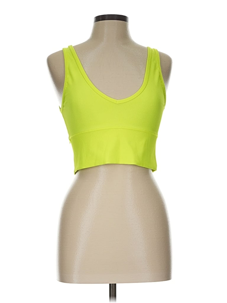 Pre-owned Lululemon Athletica Sports Bra In Yellow