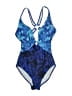 Venus Paisley Blue One Piece Swimsuit Size 8 - photo 1