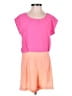 Sail to Sable 100% Silk Color Block Pink Romper Size XS - photo 1
